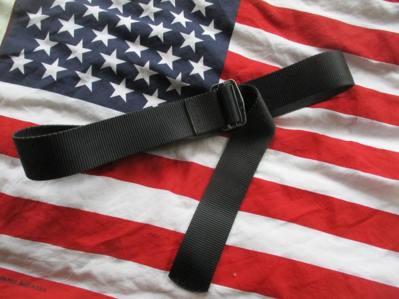 ORIGINAL RAINE brand USA made BDU COMBAT TROUSER BELT sf police black xl RIGGER