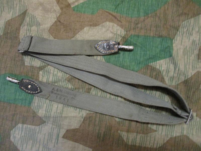 ORIGINAL 1941 WW2 GERMAN ARMY Waffen SS LUFTWAFFE fallschirmjager BREAD BAG STRAP