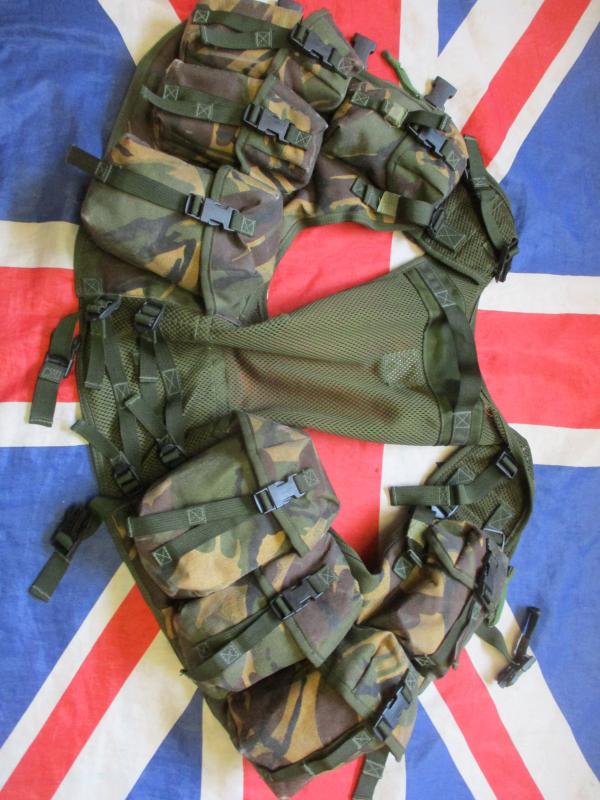 UK DPM camo PLCE OPS CTR CHEST WEBBING GP WAISTCOAT LBV VEST LBE sas para 90S