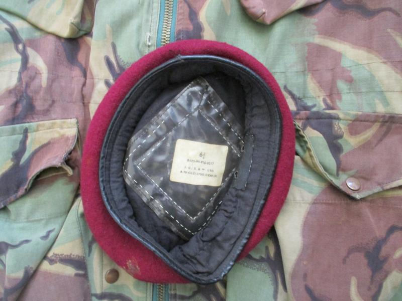 Falklands War ERA PARACHUTE REGIMENT para paratrooper MAROON BERET SIZE 6 3/4