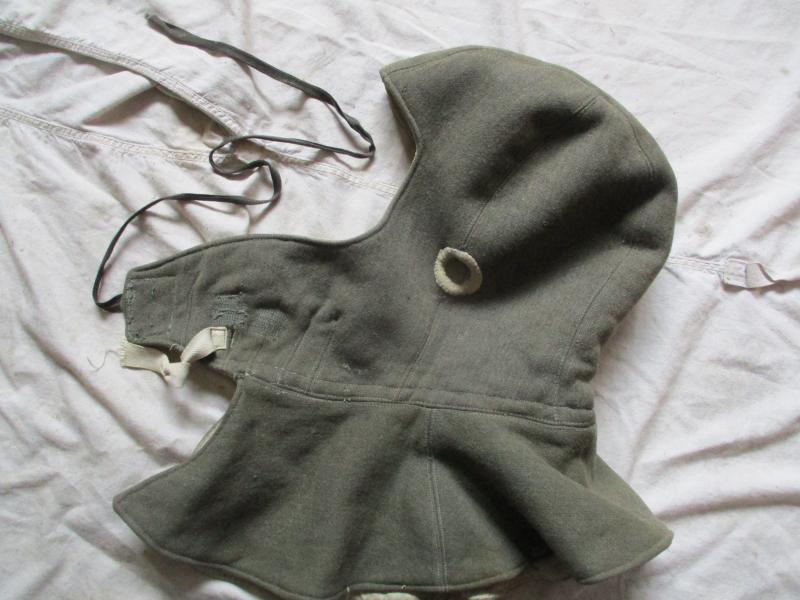 ORIGINAL WW2 GERMAN ARMY / WAFFEN SS early issue GREY - WHITE PARKA balaclava HOOD HAT