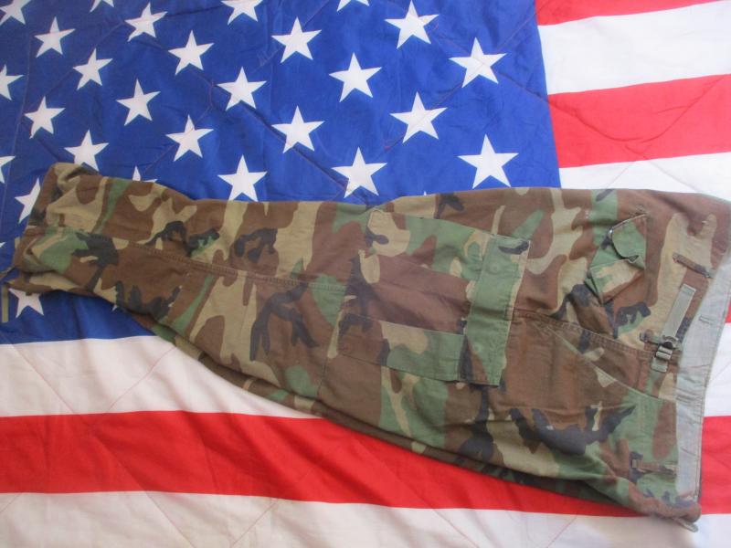 GENUINE issue USA us AMERICAN woodland CAMO BDU combat PANTS TROUSERS m65 material  LARGE regular