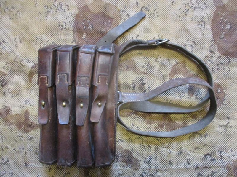 Yugo Serbian Army Brown Leather Ammo Pouch M56 WW2 German style
