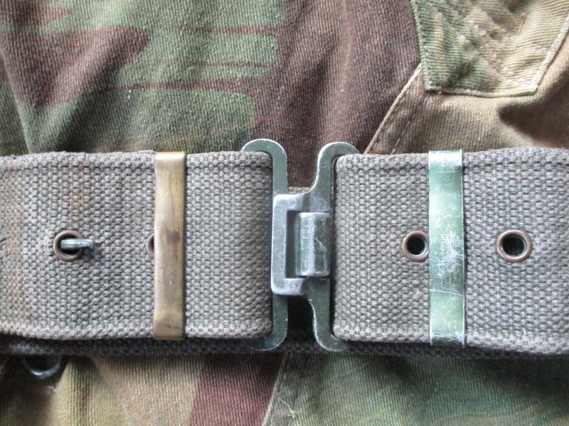 ORIGINAL BRITISH ARMY ISSUE early 1st pattern  58 PATTERN WEBBING BELT rare 37 brass slider !