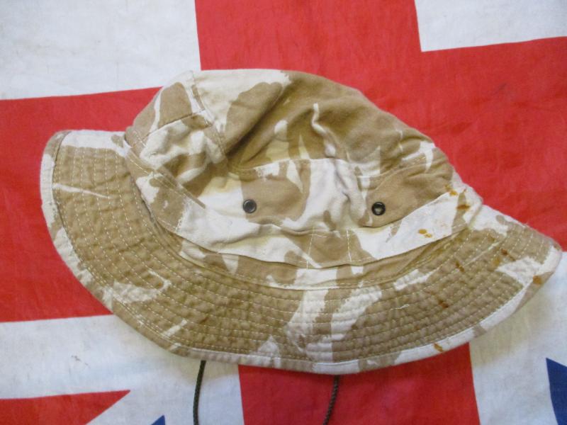BRITISH ARMY / SAS B20 issue gulf war 1 DESERT DPM DDPM BUSH BOONIE HAT 56CM s-m