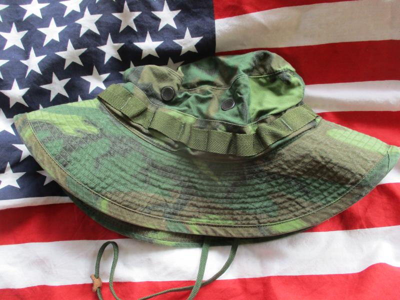 GENUINE US ARMY / USMC ISSUE 1968 VIETNAM WAR BOONIE JUNGLE HAT erdl CAMO
