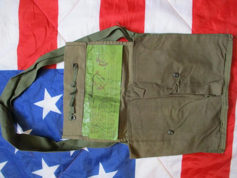 GENUINE issue US ARMY USMC VIETNAM WAR CLAYMORE MINE BAG SATCHEL & instruction