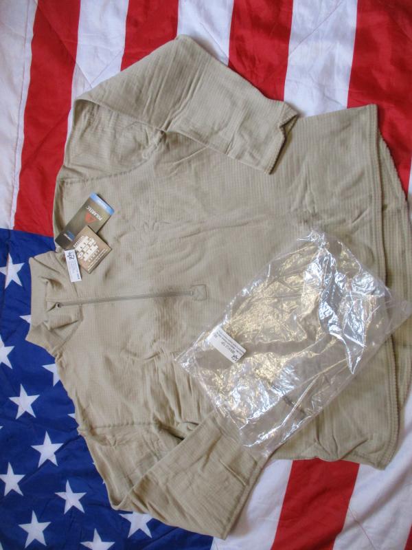 Genuine ads US USA ISSUE polartec MICRO grid WAFFLE FLEECE MID LAYER TOP XXL new