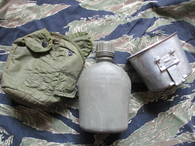 1969 US ARMY issue VIETNAM WAR M67 ALICE WEBBING canteen POUCH & bottle & MUG