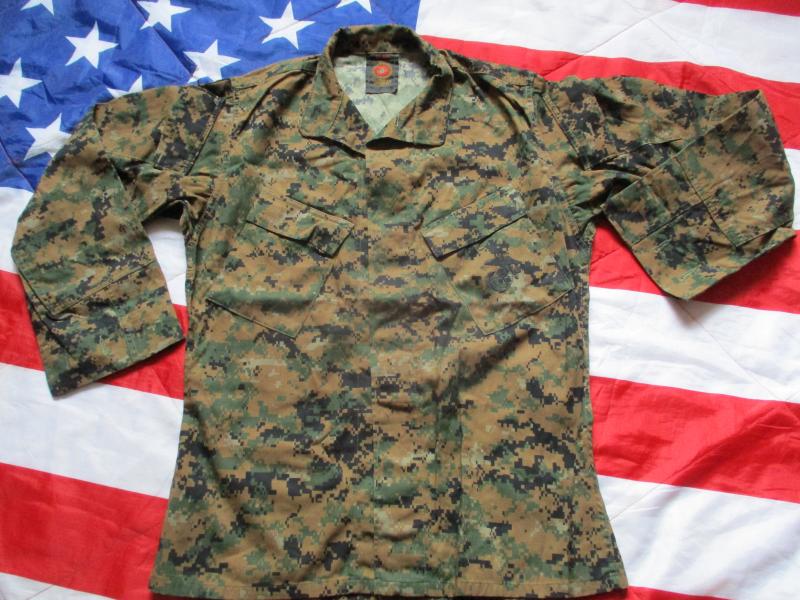 Genuine issue US MARINES USMC marine MARPAT woodland SHIRT JACKET BLOUSE MCCUU