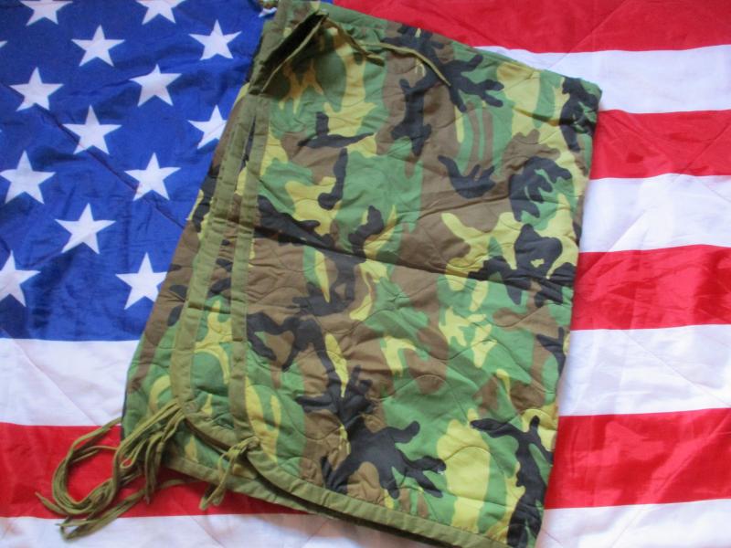 US ARMY M81 woodland CAMO PONCHO LINER WOOBIE BLANKET QUILT jungle sleeping bag