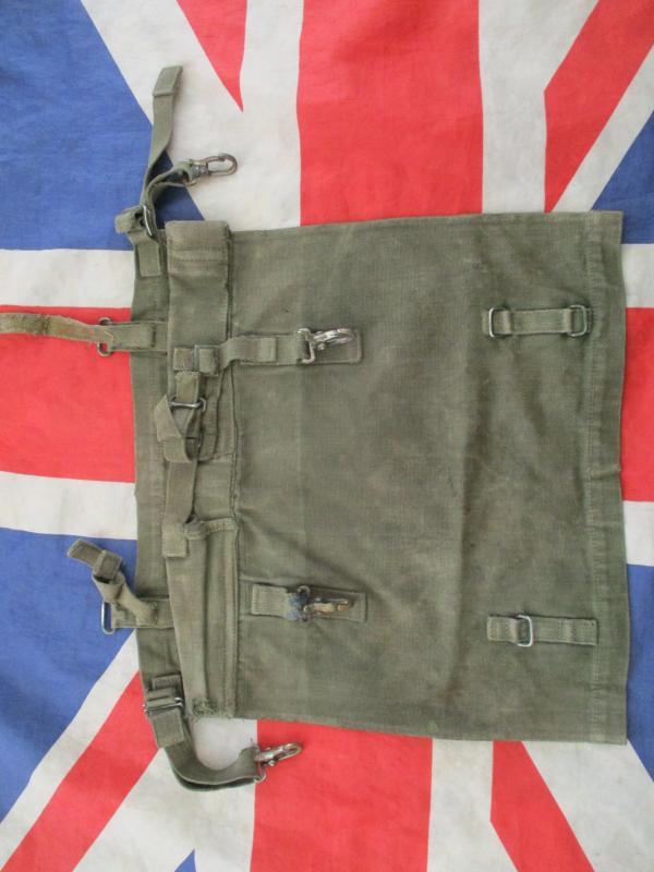 EARLY 1ST type BRITISH ARMY ISSUE 58 PATTERN WEBBING poncho roll pouch