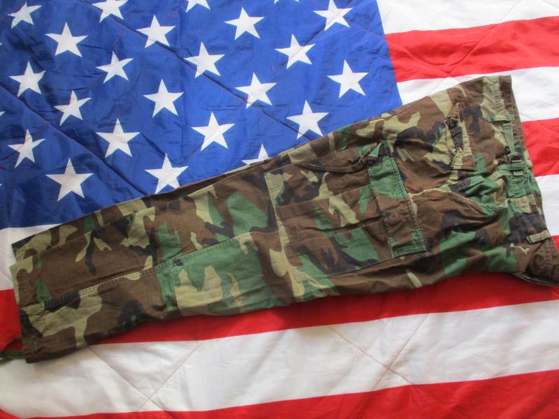 ATLANCO USA us AMERICAN M81 woodland CAMO 100% COTTON JUNGLE BDU combat PANTS TROUSERS MEDIUM REGULAR  35