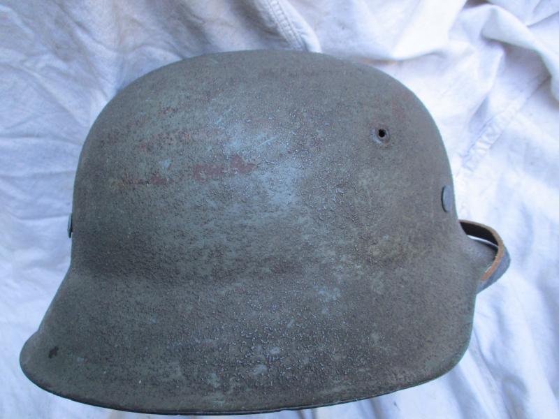 WW2 GERMAN ARMY WH HEER M42 sd RUFF TEXTURE CAMO HELMET