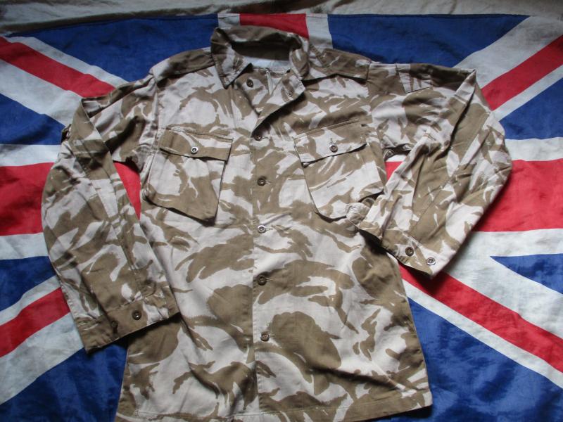 GENUINE old type RARE GULF WAR 1 DESERT DPM DDPM COMBAT shirt jacket 190/96