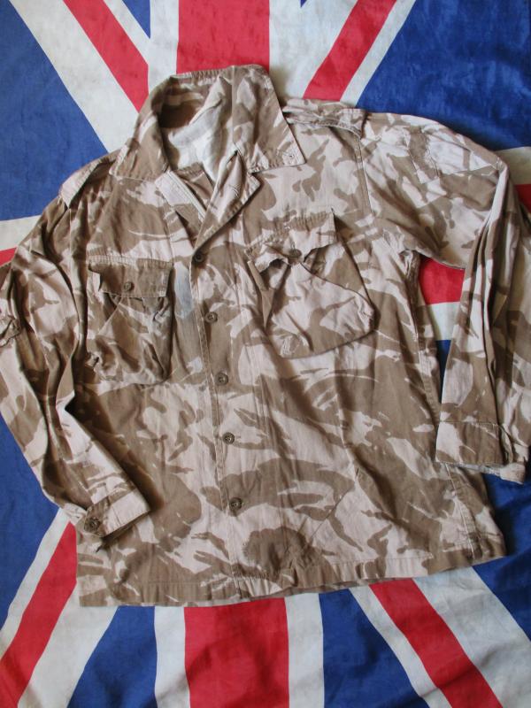 GENUINE old type GULF WAR 1 DESERT DPM DDPM COMBAT shirt jacket 180/112 xl xxl
