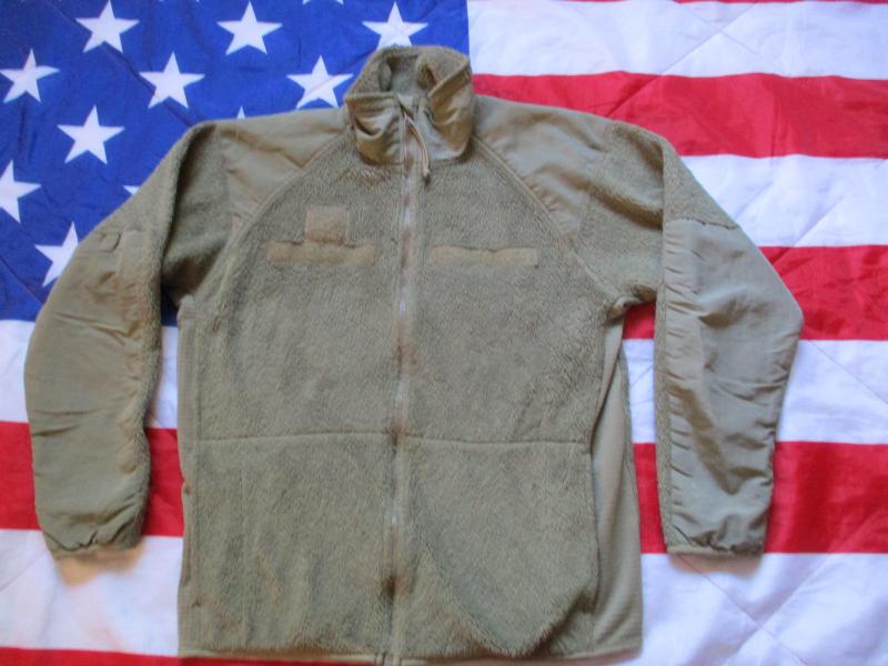 Genuine ISSUE usa AMERICAN us army  OCP polartec ARCTIC FUR FLEECE JACKET tan olive