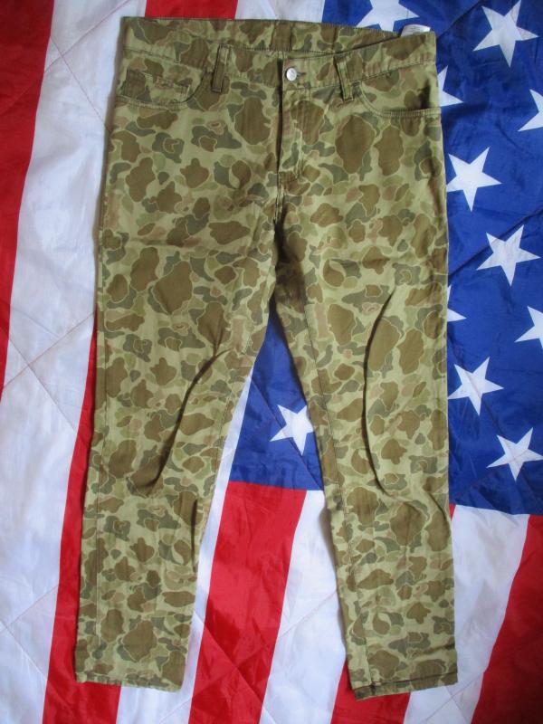 CARHARTT USA riot pant JEANS TROUSERS WW2 FROGSKIN Vietnam DUCK HUNTER CAMO