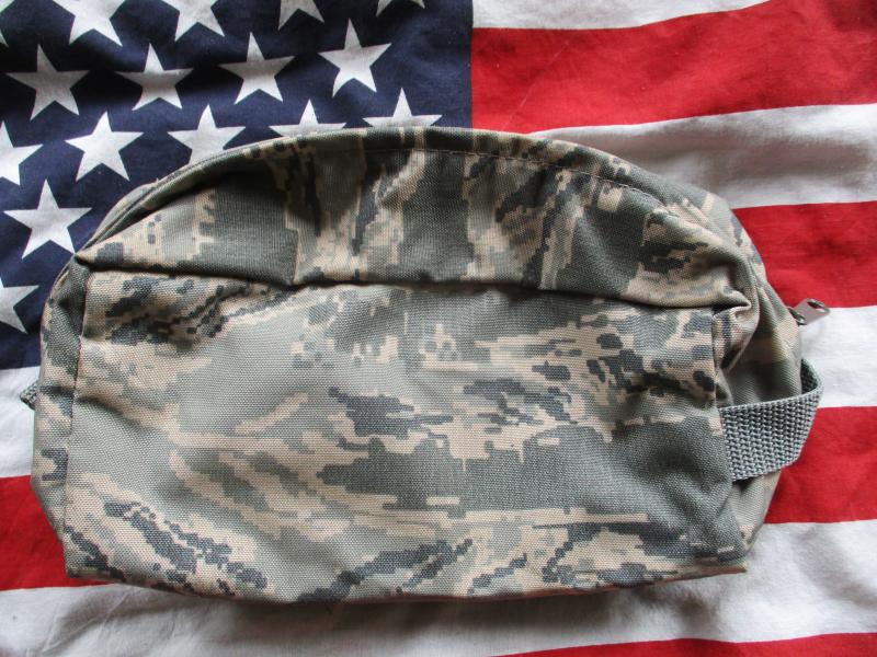 GENUINE USAF US AIR FORCE issue ABU DIGI TIGER STRIPE wash kit / admin BAG