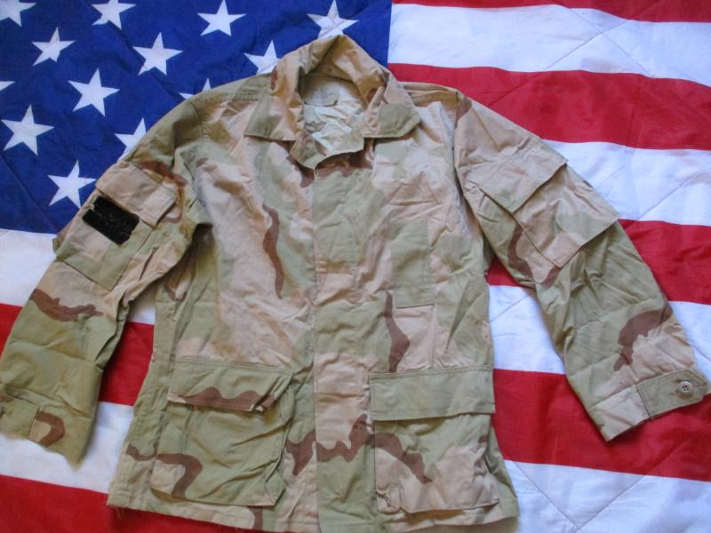1990 ISSUE US ARMY Gulf War 1 TRI DESERT CAMO BDU combat JACKET SF RAID MODIFIED
