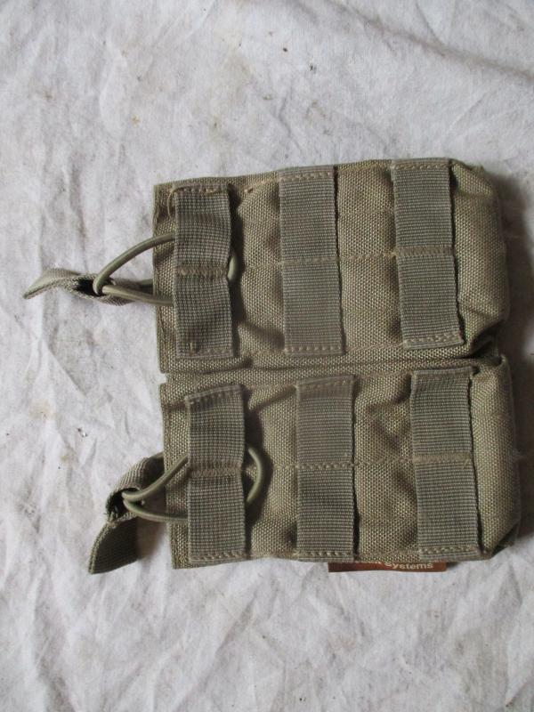 TEMPLAR ASSAULT SYSTEMS MOLLE double 5.56MM magz CQB open top POUCH coyote tan