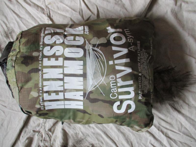 RARE Hennessy Hammock Survivor A-Sym Crye Multicam With Rainfly Straps Bag