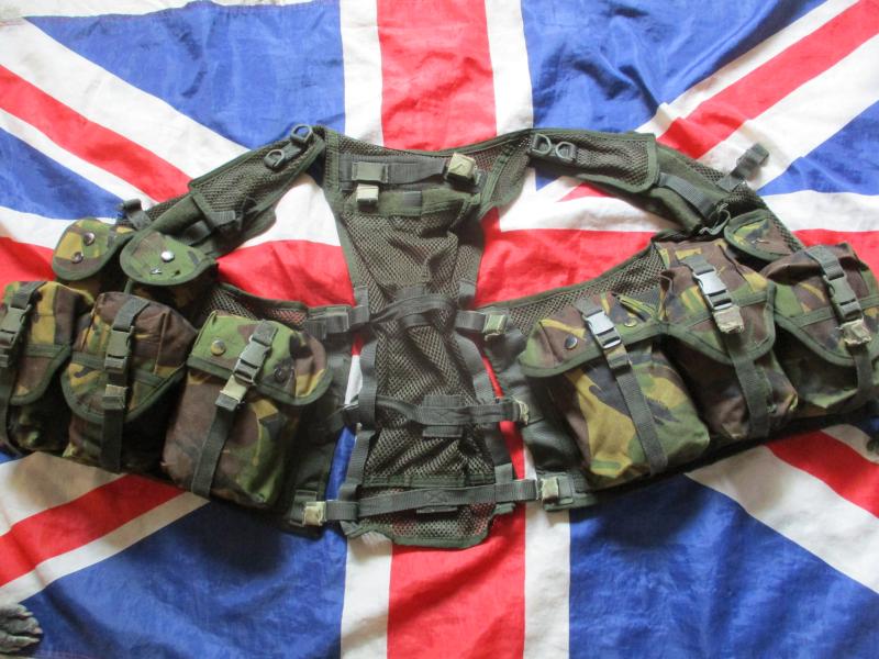 genuine ARKTIS infantry sas jungle CHEST RIG OPS VEST WEBBING UK dpm CAMO