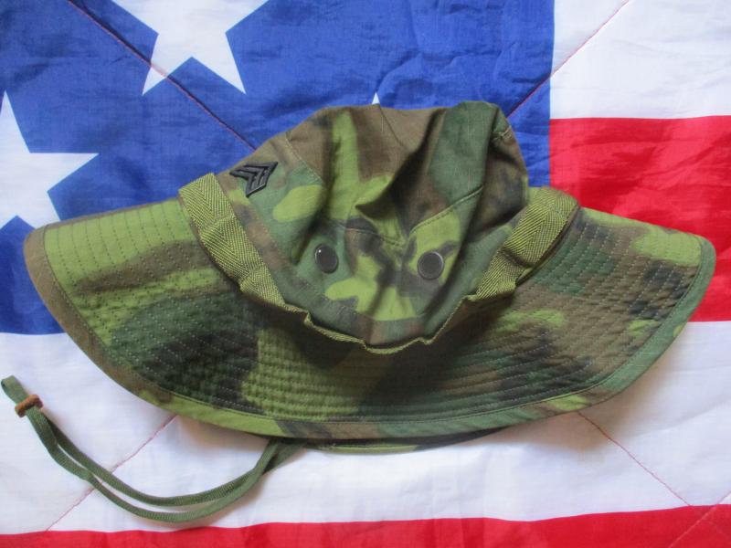 GENUINE US ARMY / USMC ISSUE VIETNAM WAR BOONIE JUNGLE HAT erdl CAMO small