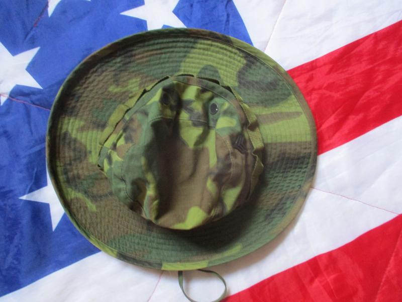 GENUINE US ARMY / USMC ISSUE VIETNAM WAR BOONIE JUNGLE HAT erdl CAMO small
