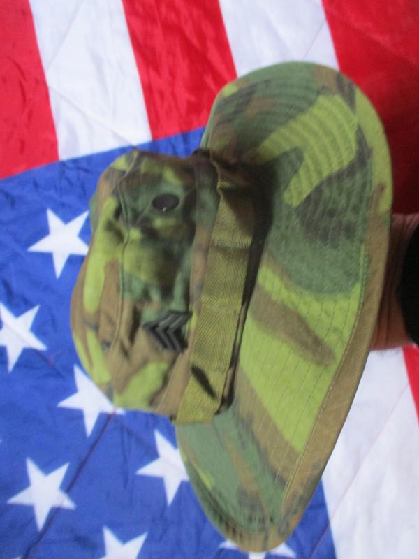 GENUINE US ARMY / USMC ISSUE VIETNAM WAR BOONIE JUNGLE HAT erdl CAMO small