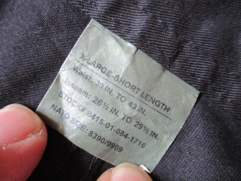 GENUINE rotcho USA BDU combat cargo PANTS TROUSERS m65 sf / police BLACK XL s