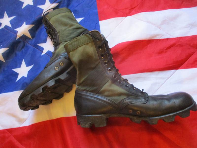genuine 1968 HI-PALS US ARMY / USMC VIETNAM WAR issue JUNGLE COMBAT BOOTS usa 12 R