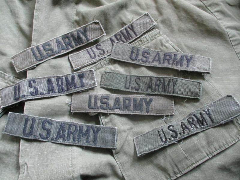 GENUINE issue US ARMY VIETNAM WAR ERA branch tape WEBBING PATCH subdued