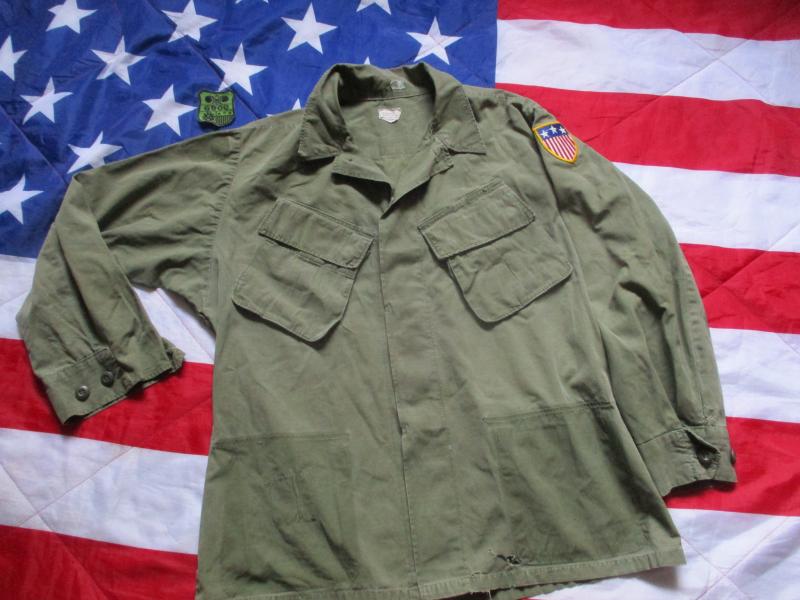 1969 VIETNAM WAR US ARMY SLANT POCKET OG107 GREEN Jungle combat modified JACKET COAT M s