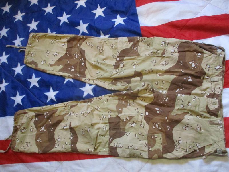 SAMSUNG USA GULF WAR 1 DAY DESERT choc chip CAMO cotton ripstop windproof gaberdine BDU TROUSERS m65