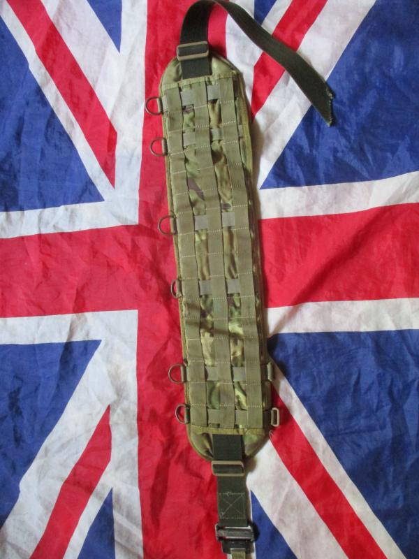 Old skool JAYJAYS of Brecon AIRBORNE MOLLE ROLL PIN belt HIPPO PAD WEBBING mtp multicam