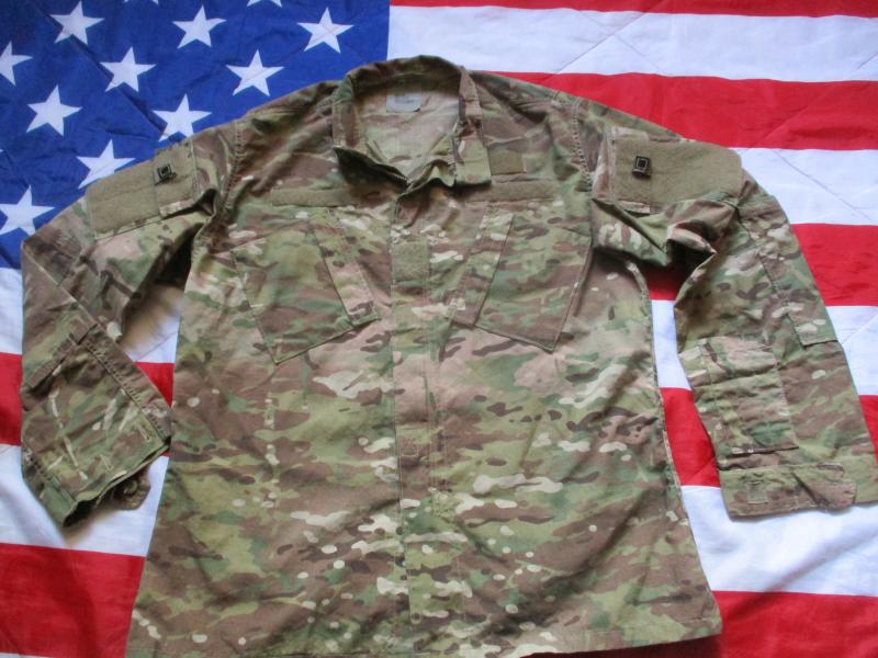 Genuine ISSUE usa US ACU OCP multicam fr COMBAT SHIRT JACKET large long