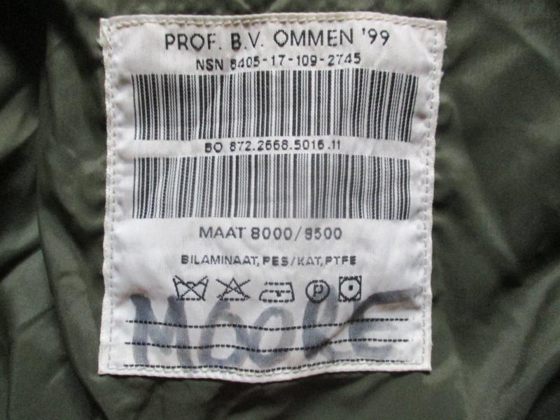 DUTCH ARMY DPM bi laminated gore tex waterproof COMBAT SMOCK coat PARKA large L