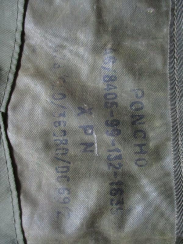 GENUINE BRITISH ARMY ISSUE Falklands War era 58 pattern PONCHO / CAPE / SHELTER