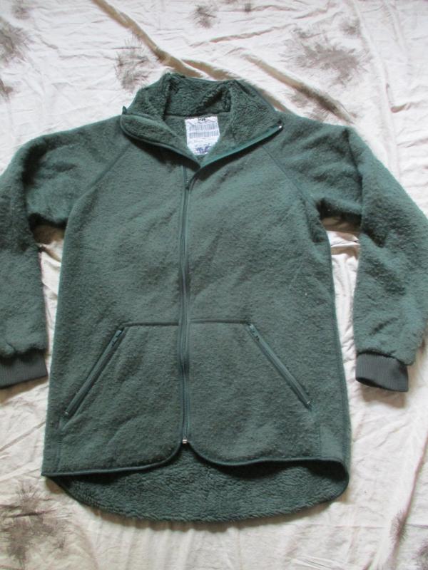 Original HELLY HANSEN DUTCH ARMY issue WOOL MIX FUR FLEECE FIELD JACKET M -L