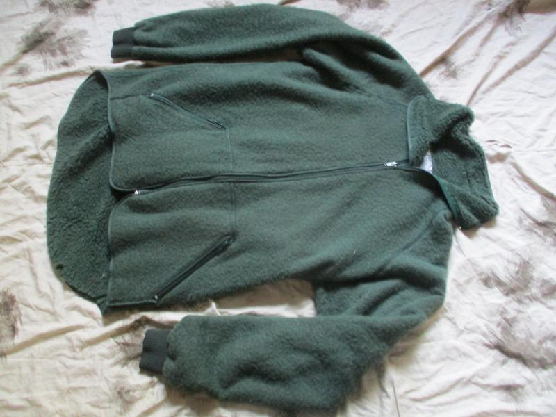 Original HELLY HANSEN DUTCH ARMY issue WOOL MIX FUR FLEECE FIELD JACKET L - XL