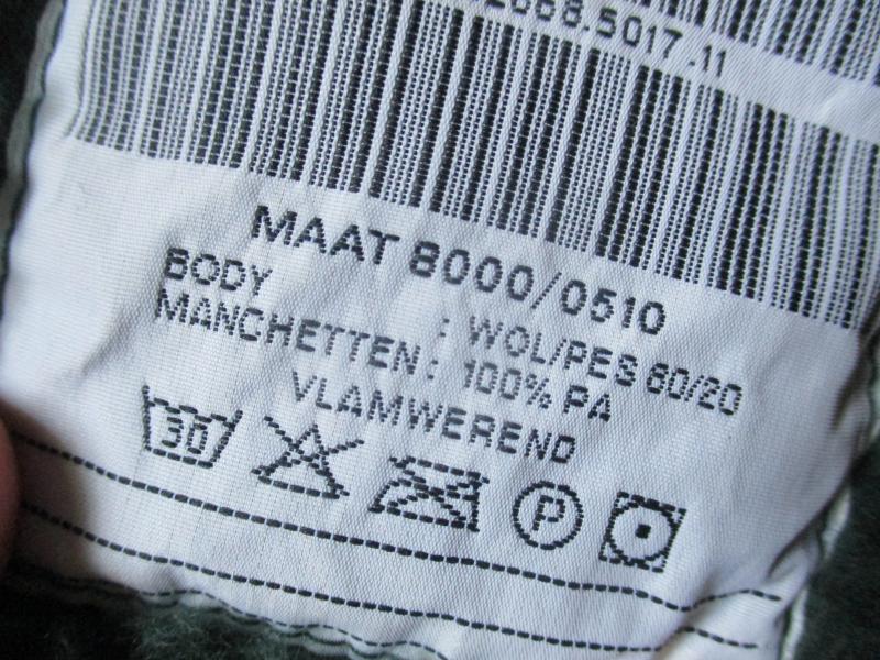 Original HELLY HANSEN DUTCH ARMY issue WOOL MIX FUR FLEECE FIELD JACKET L - XL