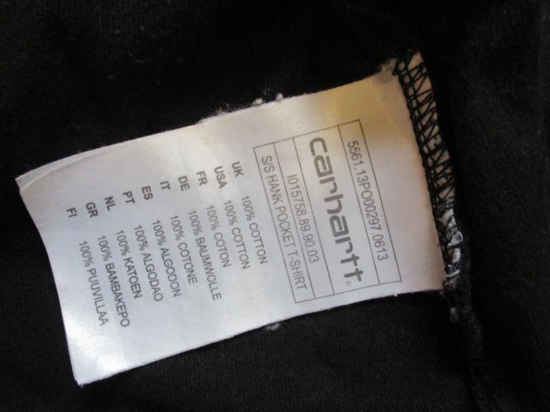 CARHARTT usa WW2 FROG SKIN - VIETNAM WAR DUCK HUNTER CAMO POCKET black T SHIRT large