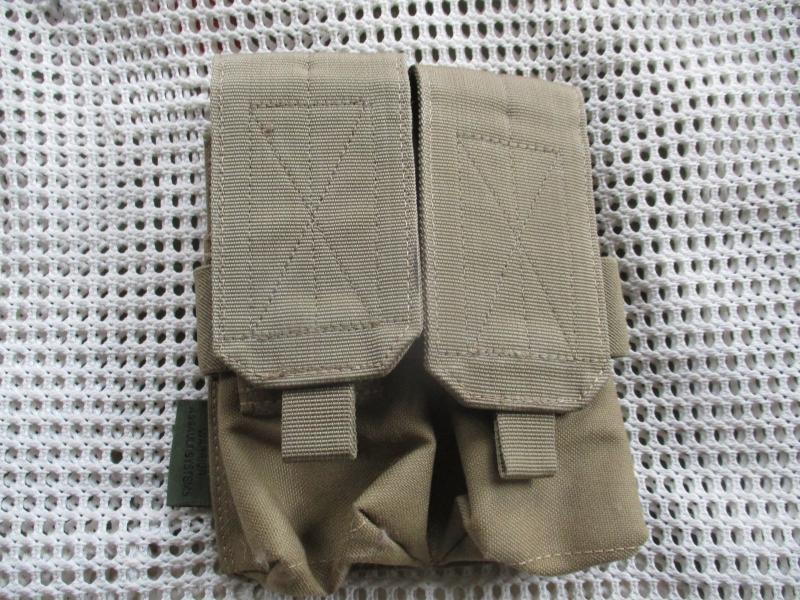 WARRIOR ASSAULT SYSTEMS uk MOLLE double 5.56mm mag POUCH coyote tan NEW