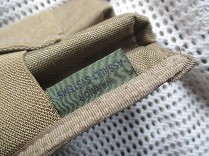 WARRIOR ASSAULT SYSTEMS uk MOLLE double 5.56mm mag POUCH coyote tan NEW