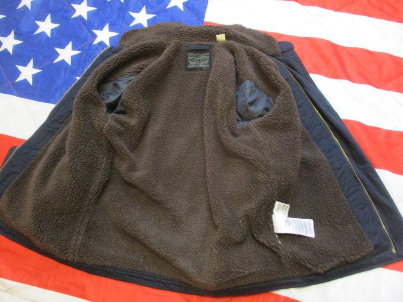 rare Vintage Fashion LEVIS ww2 US NAVY N1 N3 Sherpa DECK JACKET COAT medium