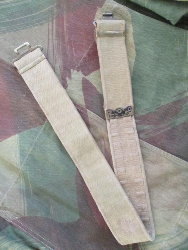 ORIGINAL british army 37 1937 pattern WEBBING BELT denison BATTLE DRESS wear