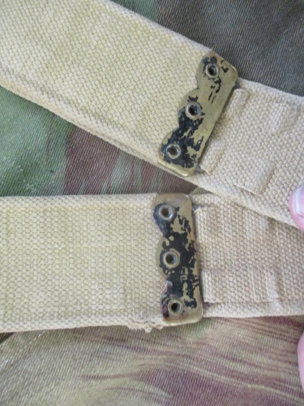 ORIGINAL british army 37 1937 pattern WEBBING BELT denison BATTLE DRESS wear