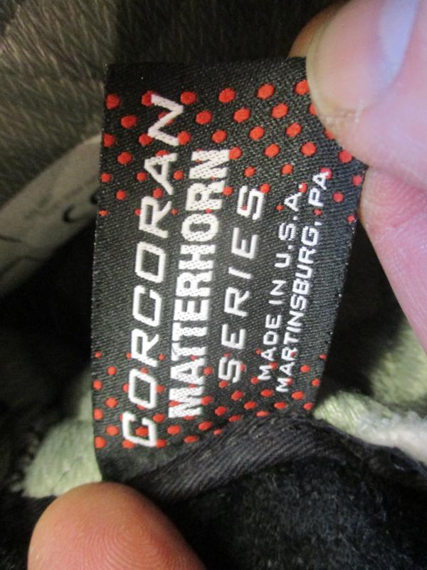 CORCORAN MATTERHORN usa made HI LEG winter COMBAT BOOTS goretex thinsulate AMERICAN 9 1/2 WIDE =UK 9