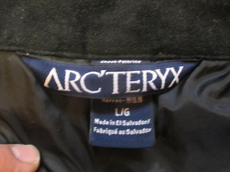 GENUINE real ARCTERYX LEAF COLD WX LT JACKET mans large SF black